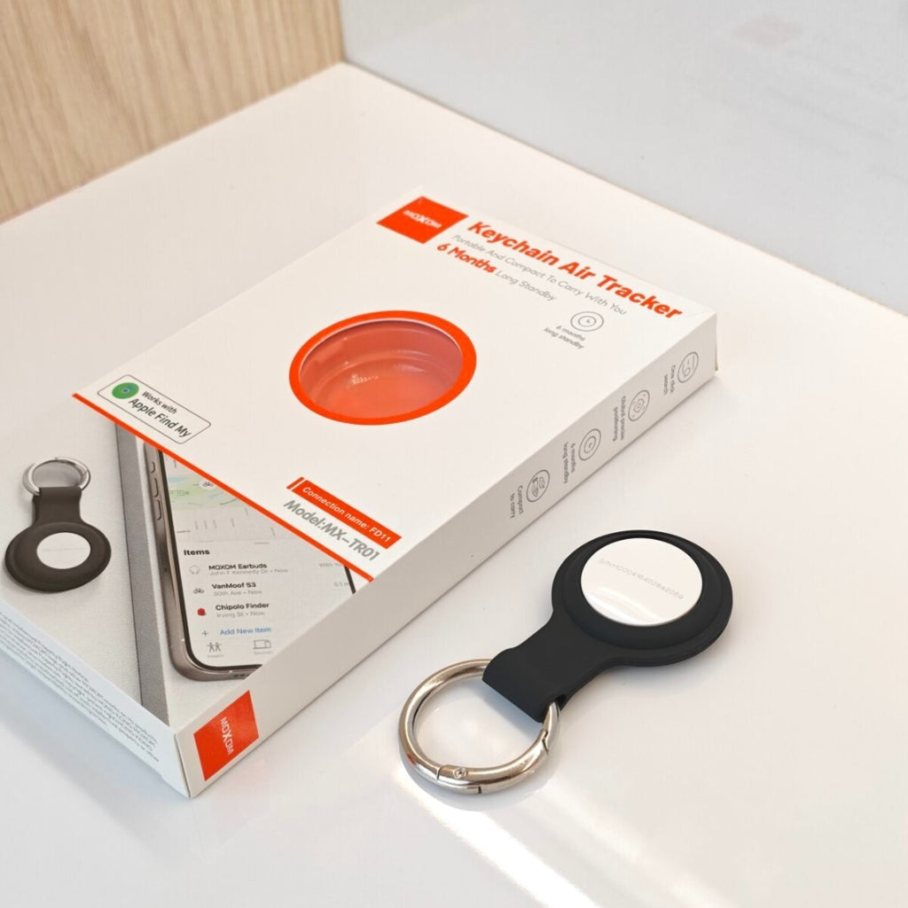 Moxom Keychain Air Tracker Portable Compact Works Apple Find FD 11 Mx-Tr01