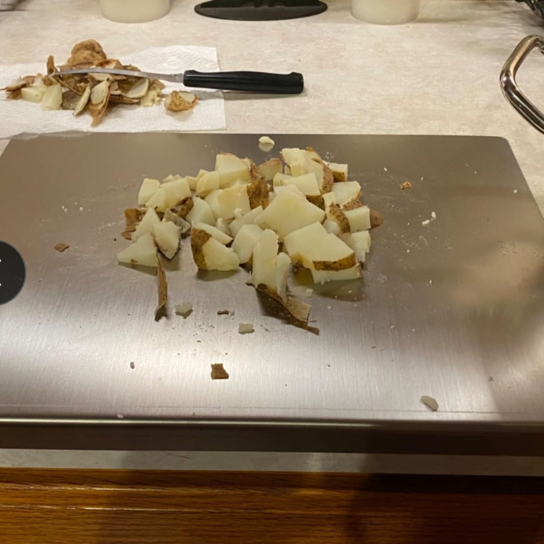 Planche de découpe INOX 50cmx35cm + Livraison Gratuite 🔥