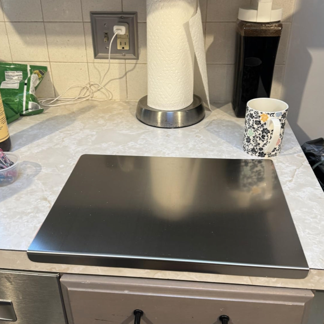 Planche de découpe INOX 50cmx35cm + Livraison Gratuite 🔥