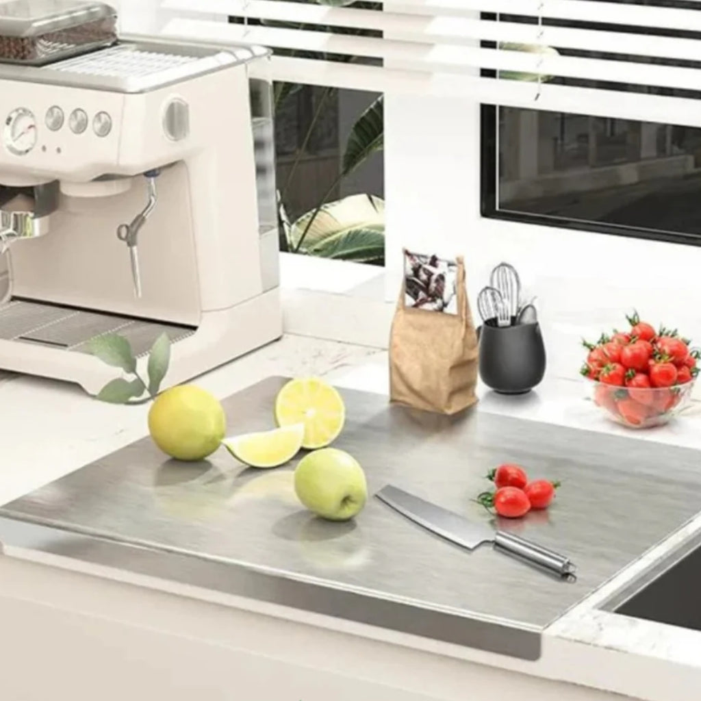 Planche de découpe INOX 50cmx35cm + Livraison Gratuite 🔥