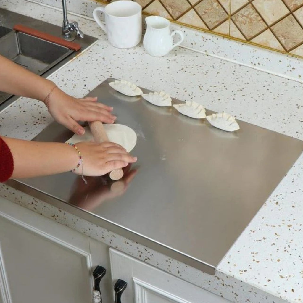 Planche de découpe INOX 50cmx35cm + Livraison Gratuite 🔥