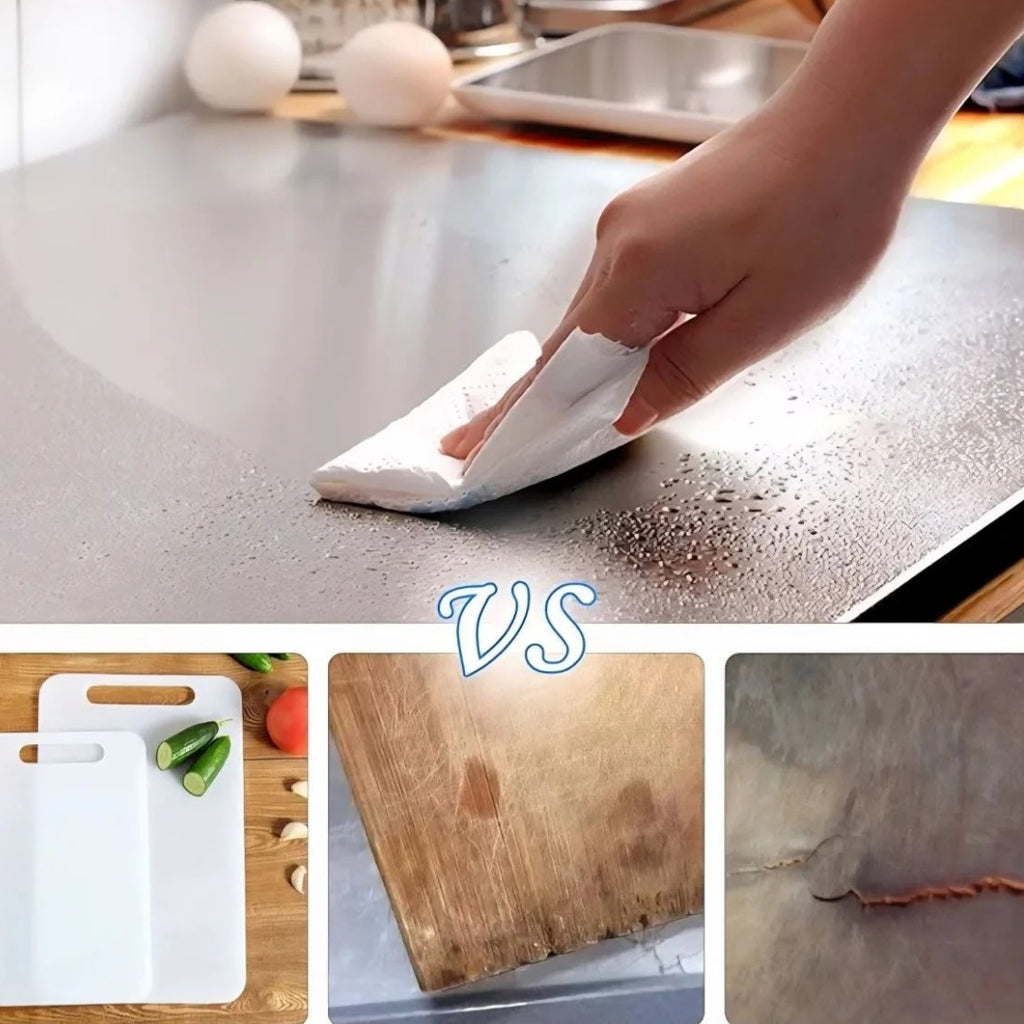 Planche de découpe INOX 50cmx35cm + Livraison Gratuite 🔥