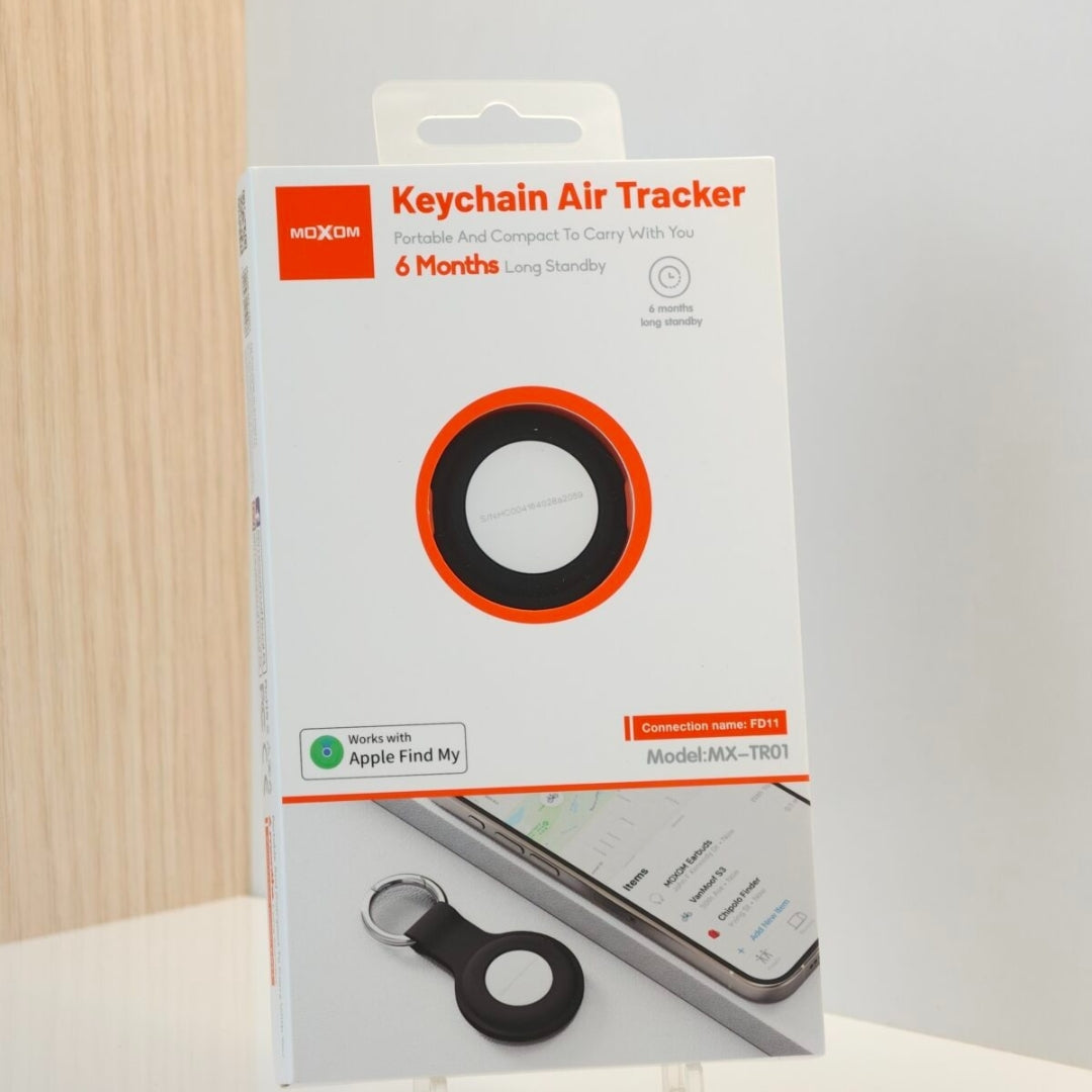 Moxom Keychain Air Tracker Portable Compact Works Apple Find FD 11 Mx-Tr01