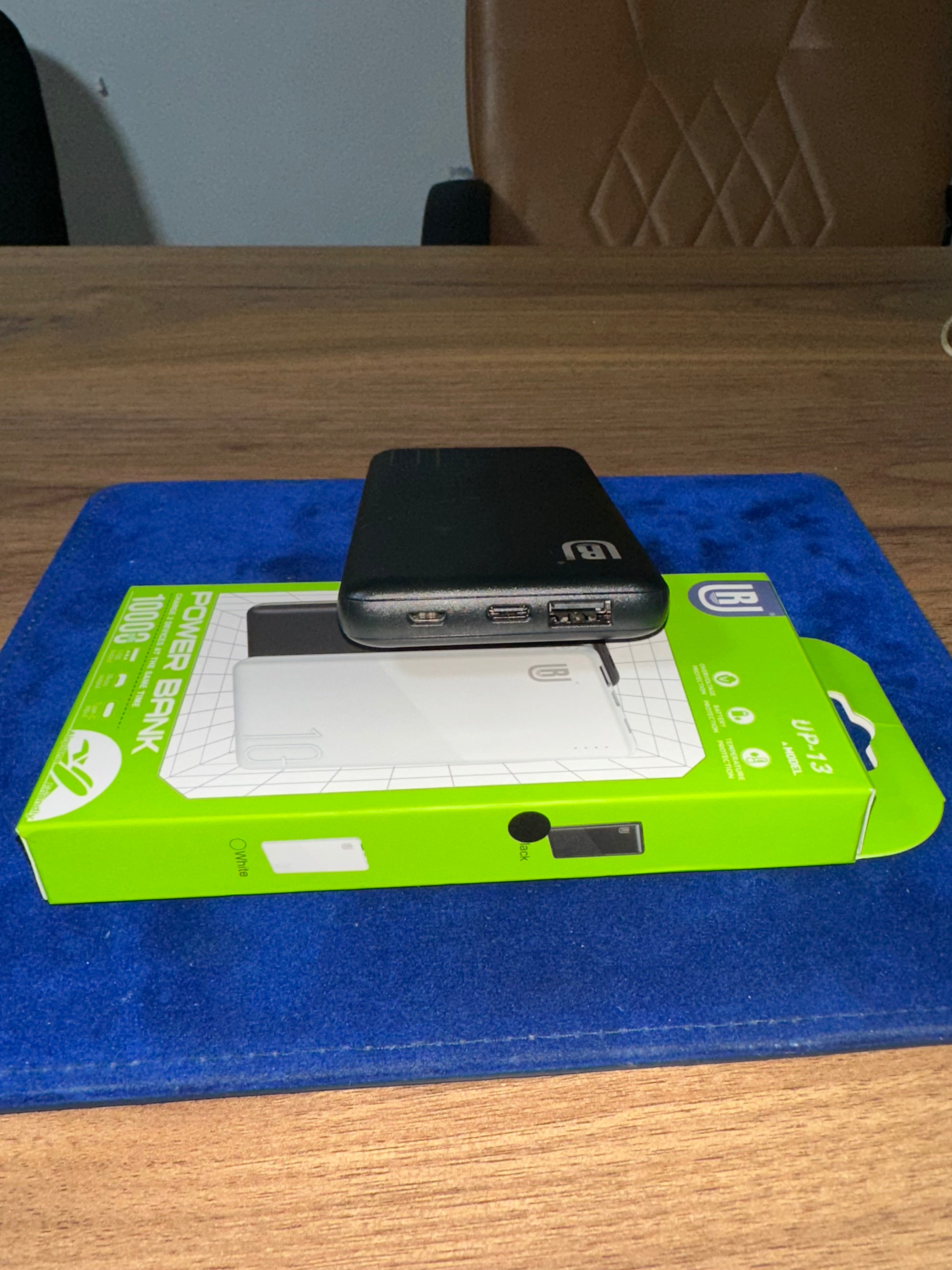 Power Bank 10000mAh Ultra Slim 🔥  – Batterie Externe Portable Charge Rapide USB Double Sortie