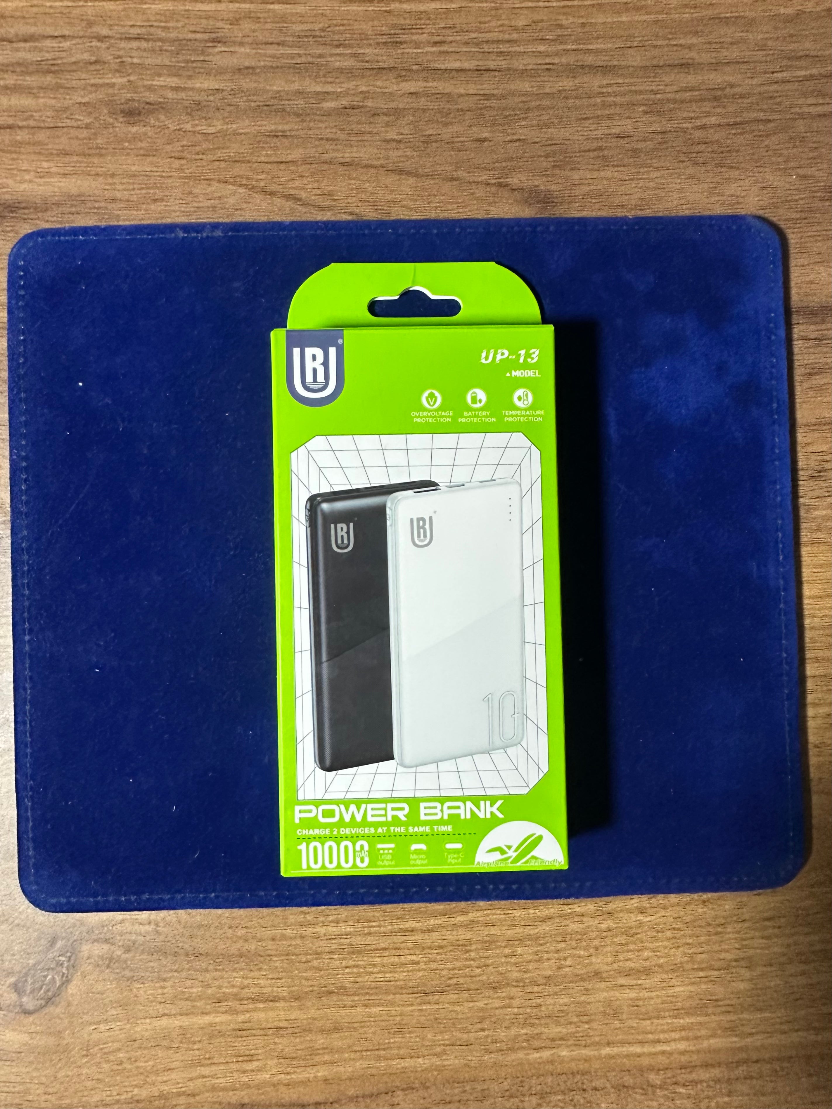Power Bank 10000mAh Ultra Slim 🔥  – Batterie Externe Portable Charge Rapide USB Double Sortie