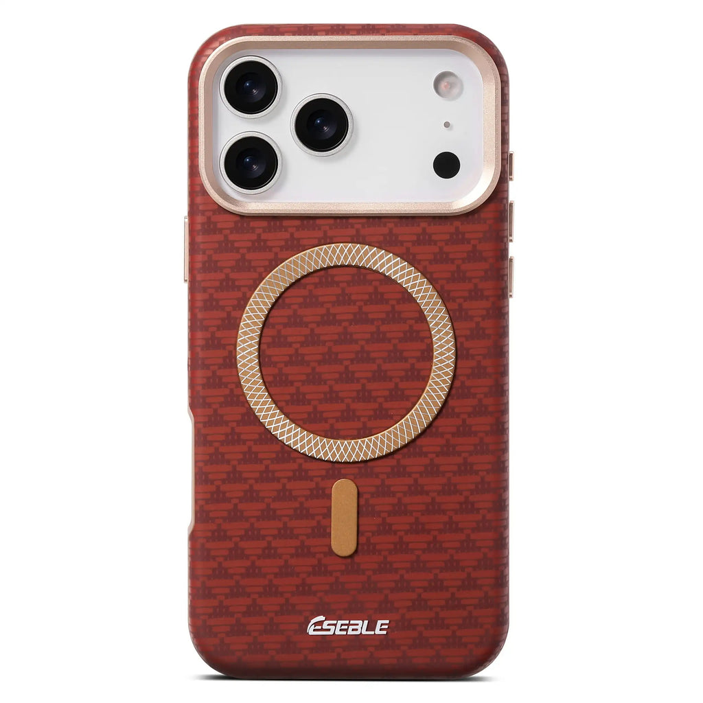 Coque Magnétique Premium Style Class – Design Élégant avec Anneau Métallique Compatible MagSafe