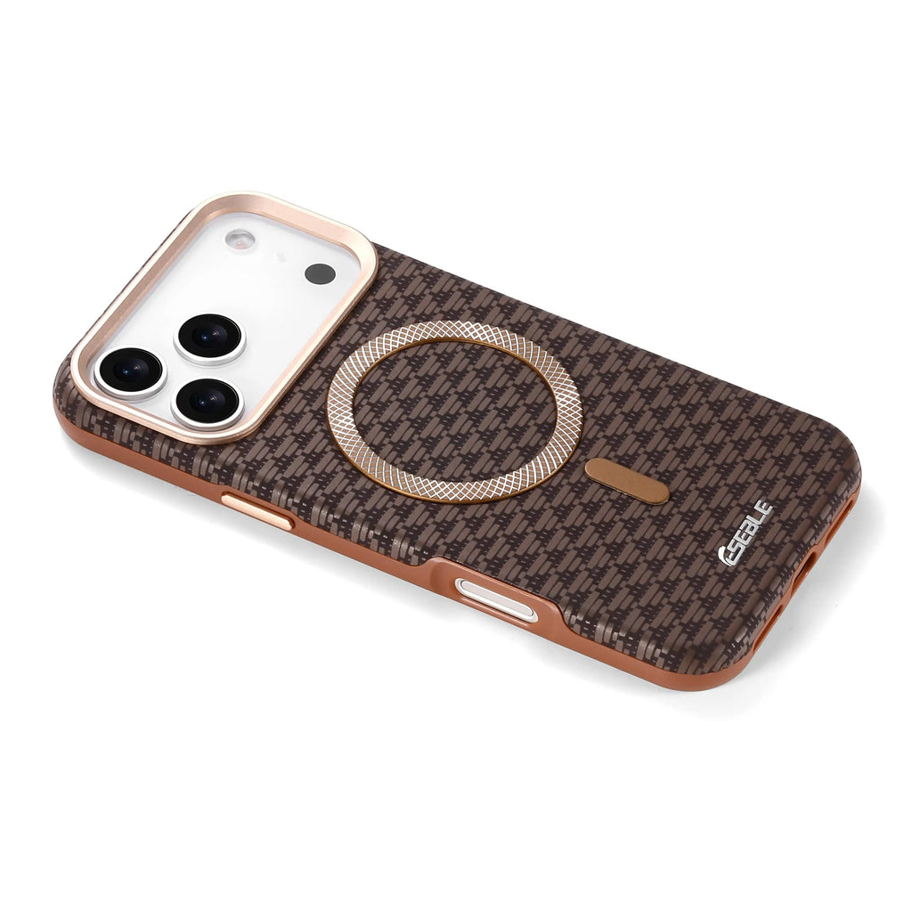 Coque Magnétique Premium Style Class – Design Élégant avec Anneau Métallique Compatible MagSafe