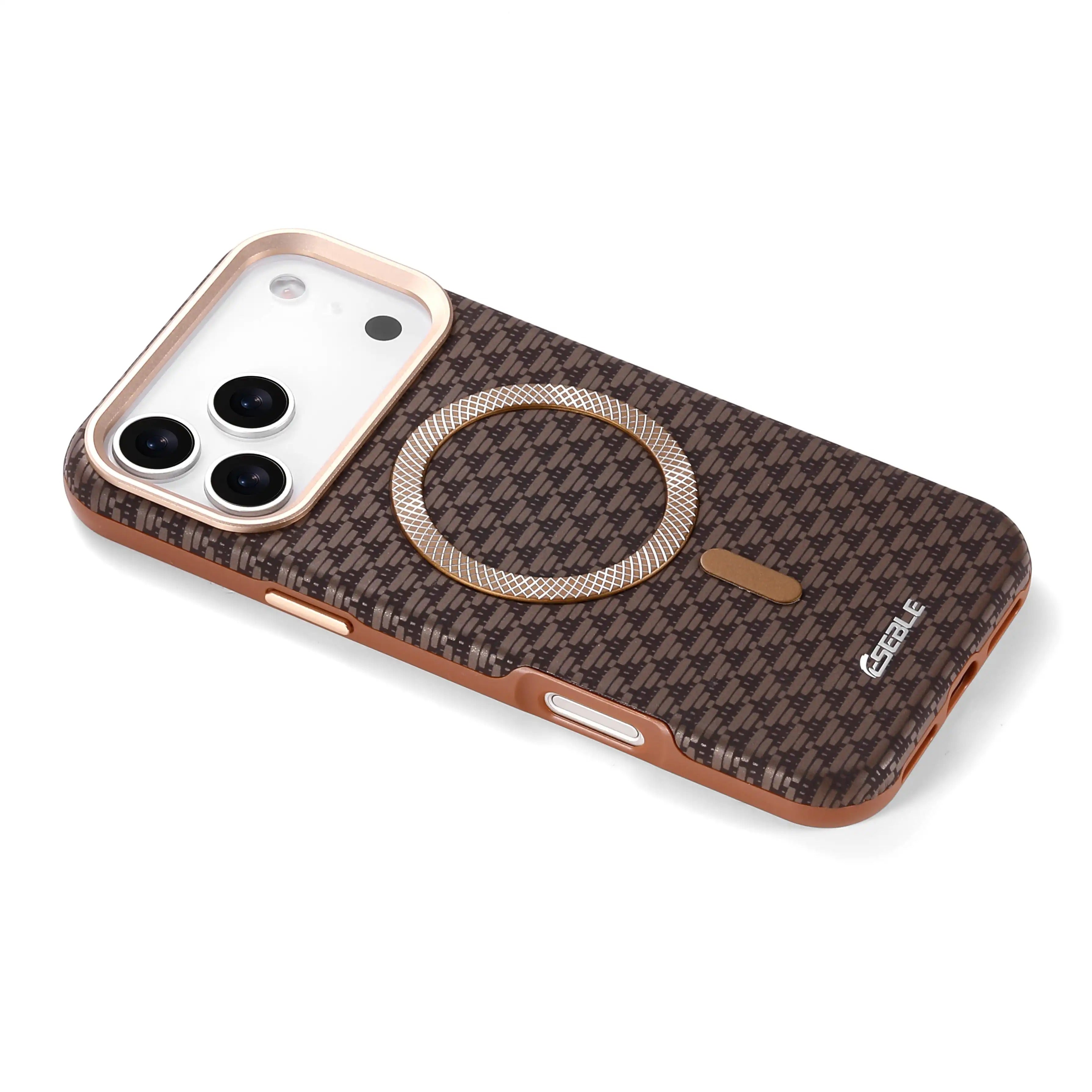 Coque Magnétique Premium Style Class – Design Élégant avec Anneau Métallique Compatible MagSafe