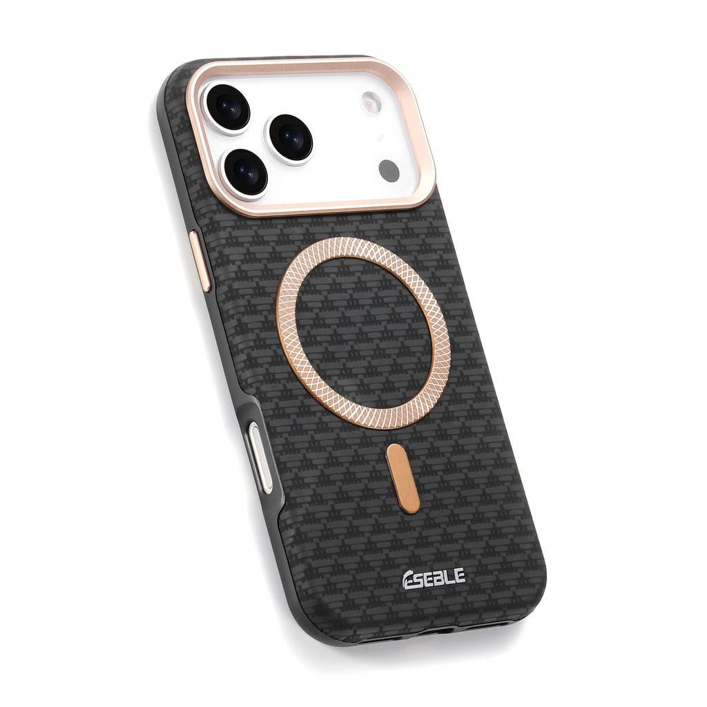 Coque Magnétique Premium Style Class – Design Élégant avec Anneau Métallique Compatible MagSafe