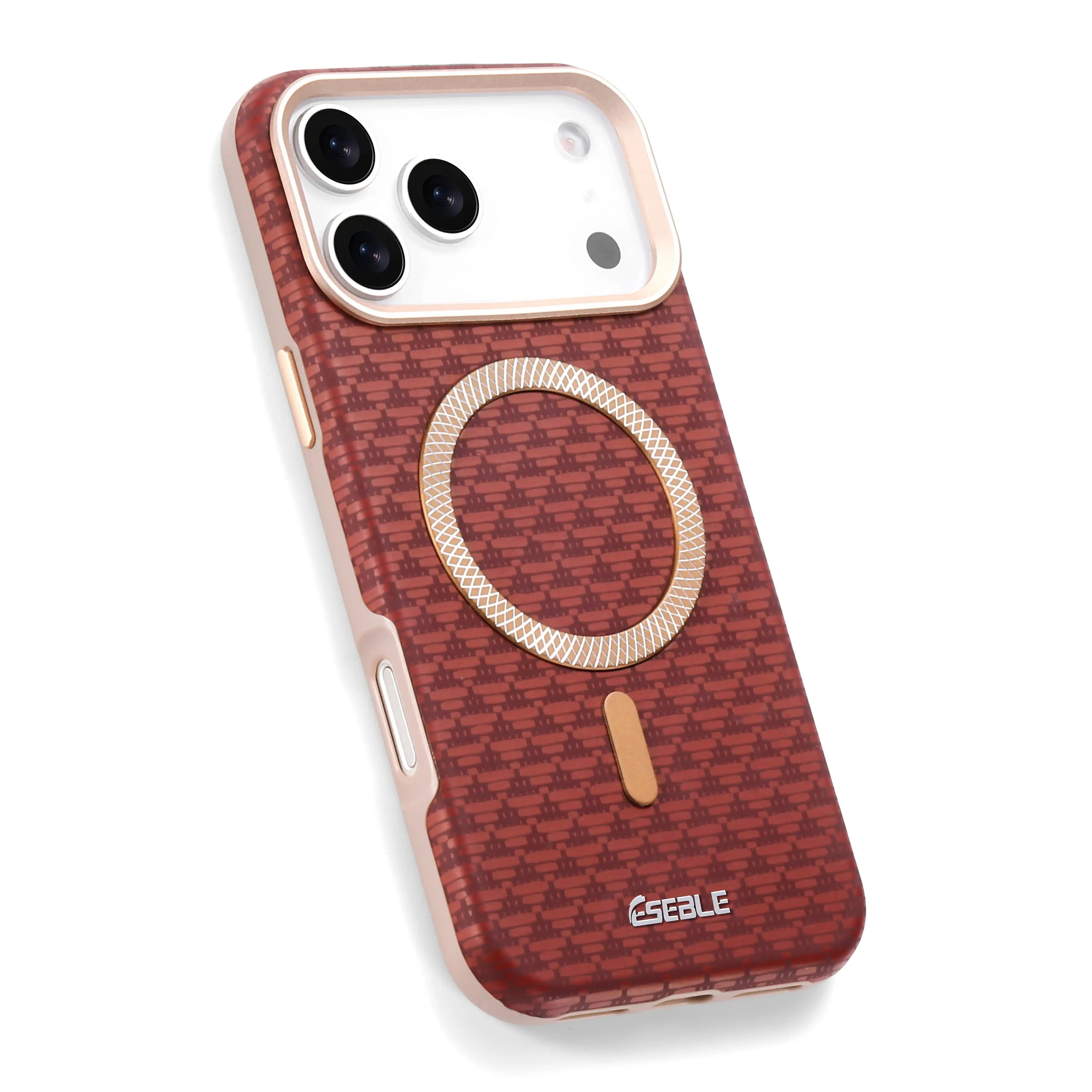 Coque Magnétique Premium Style Class – Design Élégant avec Anneau Métallique Compatible MagSafe