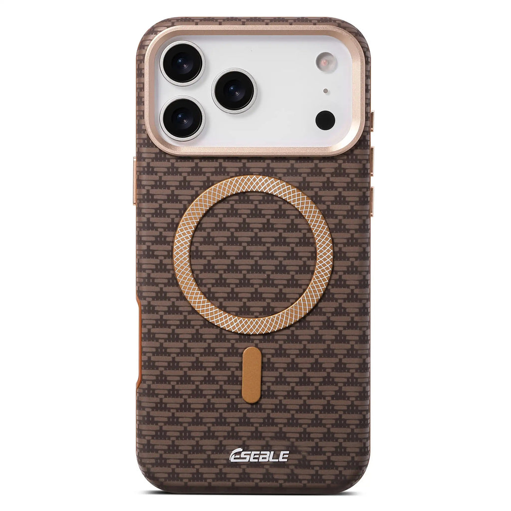 Coque Magnétique Premium Style Class – Design Élégant avec Anneau Métallique Compatible MagSafe