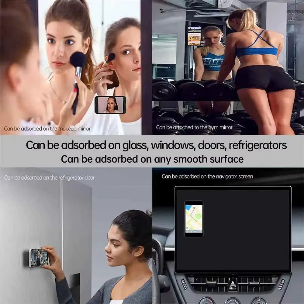 Support Téléphone Magnétique MagSafe à Ventouse en Silicone – Fixation Murale pour iPhone 11 à 17