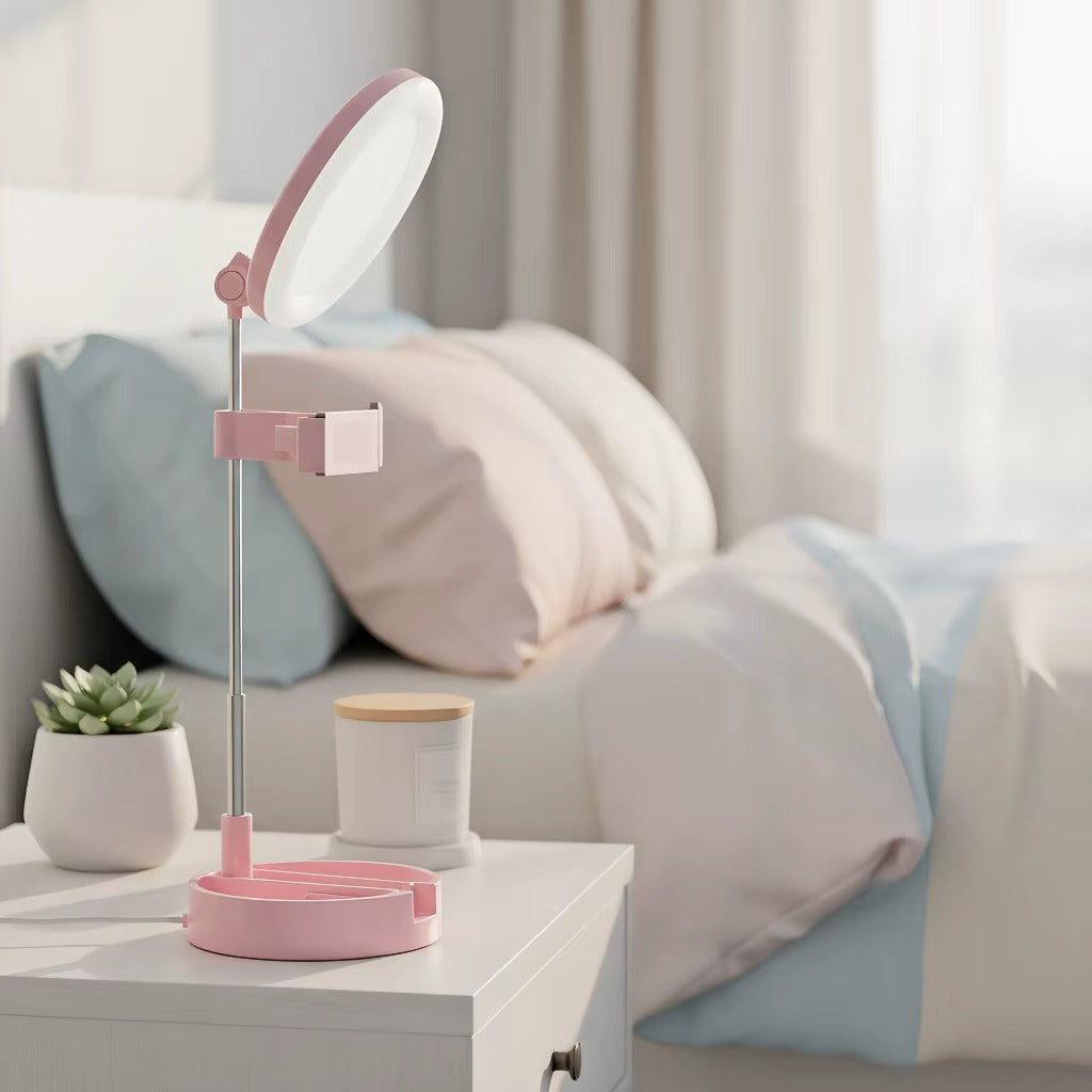 Miroir LED HD USB-C – Rotation 360° avec Support Téléphone 🔥