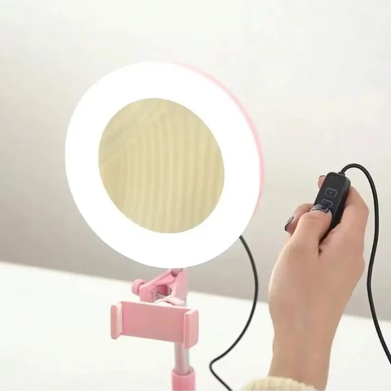 Miroir LED HD USB-C – Rotation 360° avec Support Téléphone 🔥