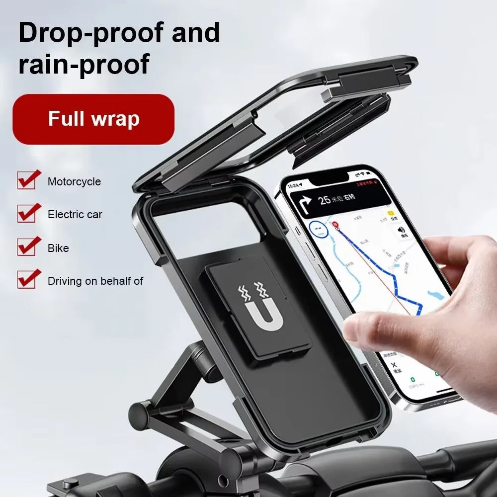 Support Téléphone Moto & Vélo Étanche 360° – Support GPS Universel Réglable avec Livraison Gratuite